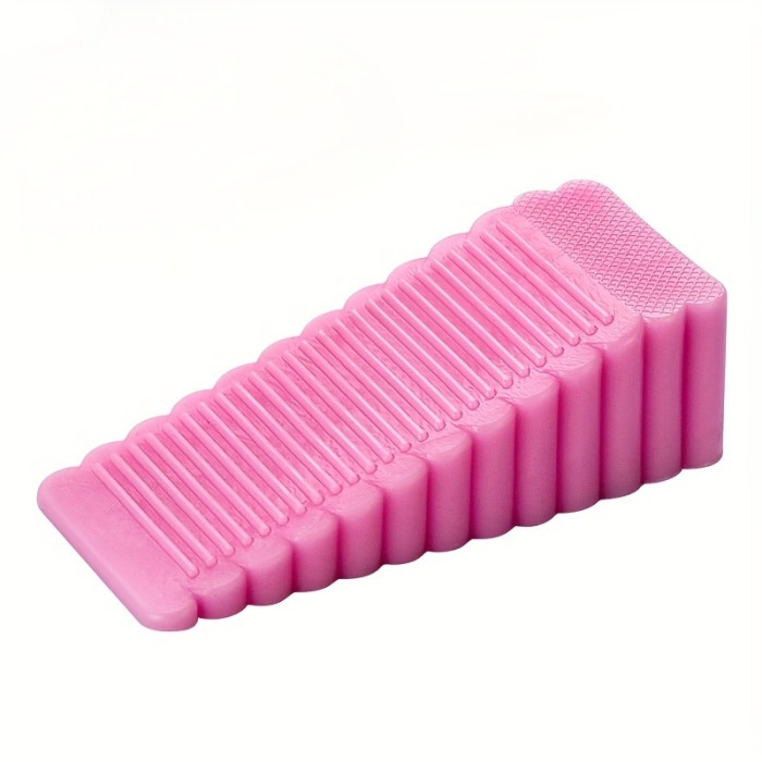 No-Drill Windproof Silicone Doorstop - Anti-Slam, Secure Grip, Sleek Polished Finish for Household Safety