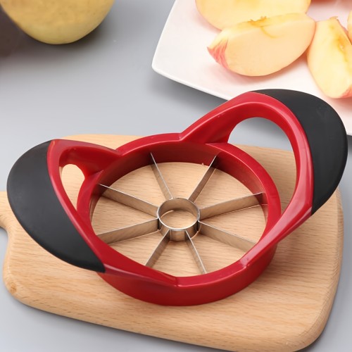1pc, Slicer For Apple, Reusable Corer For Apple, Kitchen Fruit Divider, Fruit Cutter, Stainless Steel Fruit Slicer, Fruit Cutter For Women Christmas, Kitchen Gadgets, Kitchen Supplies, Kitchen Tools, Dorm Essentials