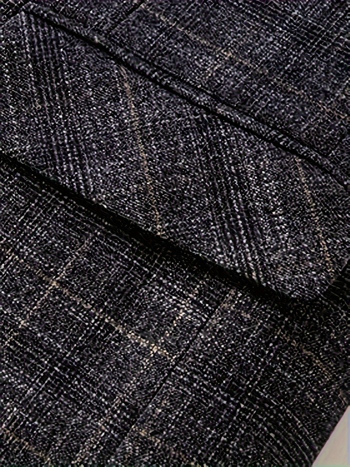 Men's Elegant Single Breasted Blazer Jacket, Regular Tailored Fit Suit Coat With Notch Lapels For Business And Daily Wear, Spring And Fall