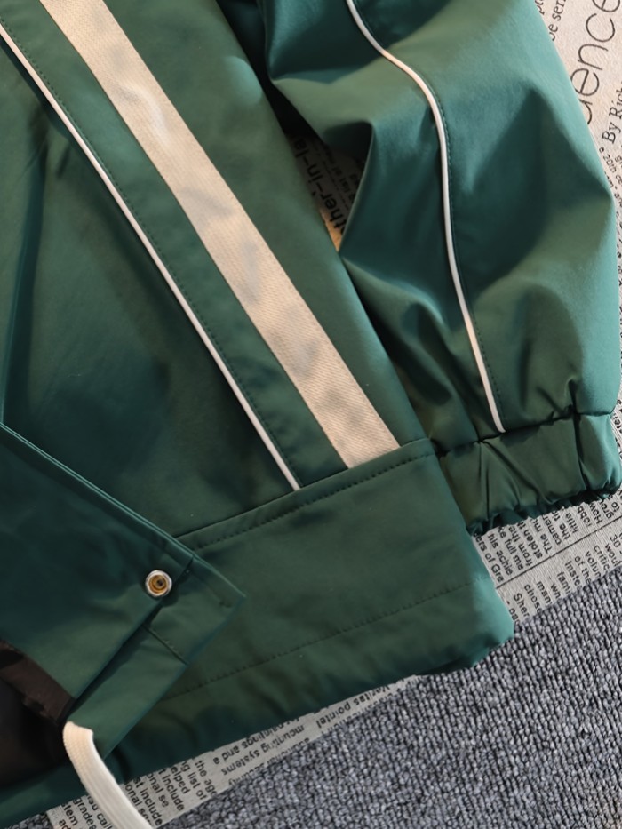 Men's Trendy Fashion Long Sleeve Button Down Lapel Jackets With Pockets, Men's Versatile Clothes, Spring Fall, K-pop