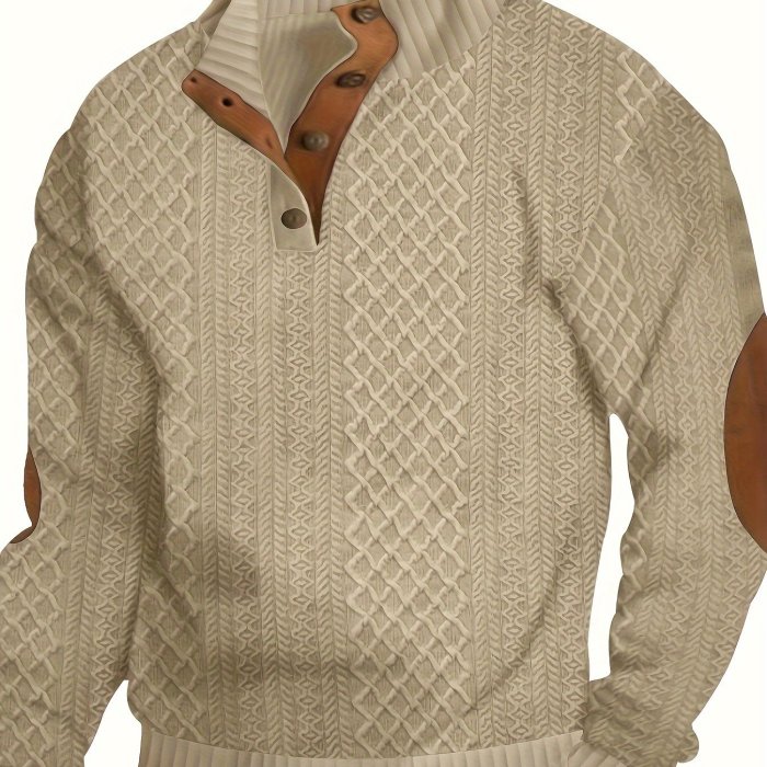 Men's Half Zipper Stand Collar Sweatshirt For Men Sweatshirts For Winter Fall Long Sleeve Tops