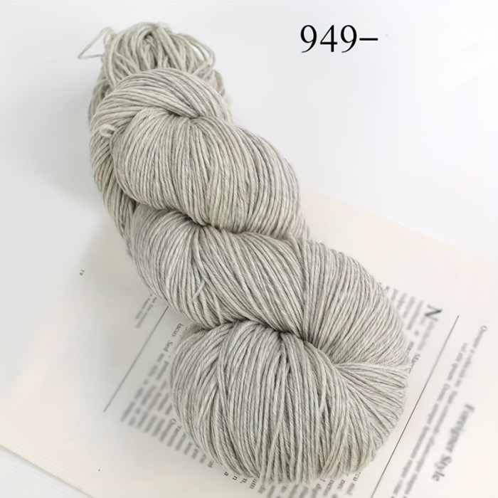 1pc Wool 90.00%, Polyester Fiber 10.00% Yarn, Hand-dyed Rainbow Yarn For Knitting Sweaters, Scarves, Hats, Gloves, Shawls, With Gradient Colors, 7.05oz