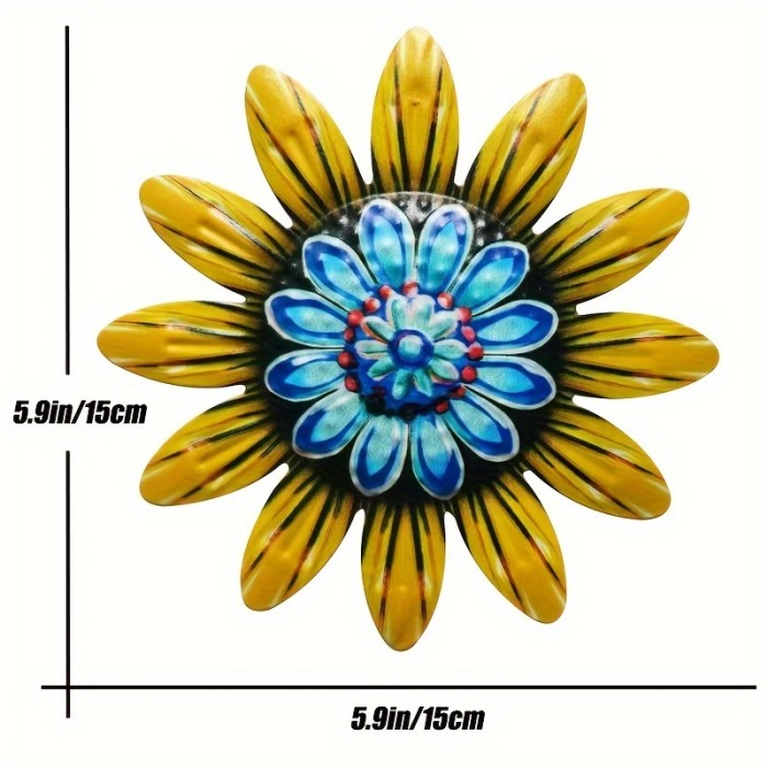 1pc\u002F4pcs Metal Flower Craft Decorations, Home Decoration, Garden Craft Gift Decoration, Courtyard Decoration, Bedroom And Living Room Decoration, Party Decoration, Wedding Decoration, Wall Decoration