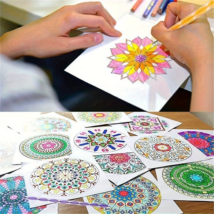 16PCS Mandala Dotting Tools Set for Painting Rocks, Mandala Art & Ceramic Pottery Craft - Includes Dotting Tools, Acrylic Rods, Stencils & Paint Tray - Durable Plastic, Uncharged Power Mode