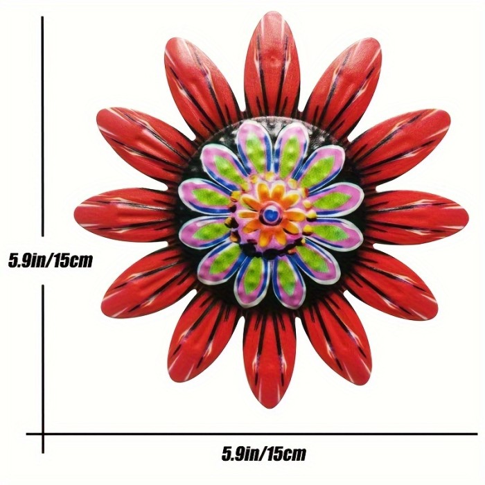 1pc\u002F4pcs Metal Flower Craft Decorations, Home Decoration, Garden Craft Gift Decoration, Courtyard Decoration, Bedroom And Living Room Decoration, Party Decoration, Wedding Decoration, Wall Decoration