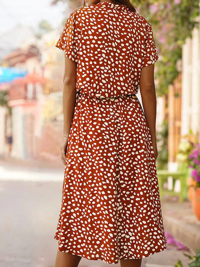 Vintage Floral Elegant Loose Summer Beach Holiday Leisure Long Dresses