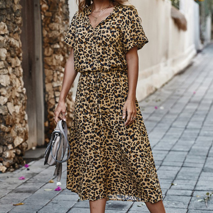 Vintage Floral Elegant Loose Summer Beach Holiday Leisure Long Dresses