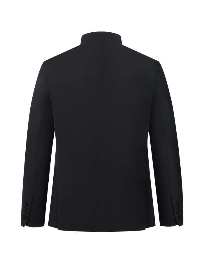 Men's Standing Collar Suit Top