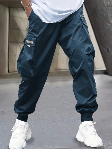 Mens Slim Fit Active Cargo Pants - Ultra Breathable, Stretchy, Multi-Pocketed, Water-Resistant, Quick-Drying Work Pants for Spring and Summer Outdoor Activities