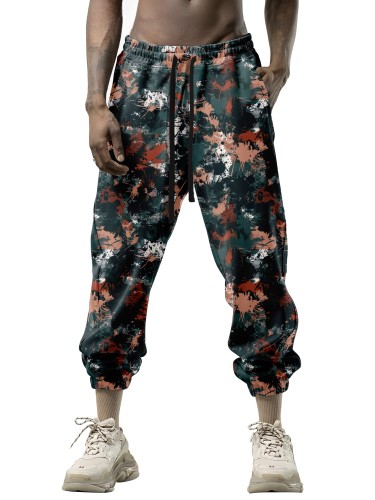 3D Digital Pants Authentic Casual Pants Classic Cargo Pants Men's Waist Men's Fashion Trend Pants Casual Sweatpants for Polyester Jogging Bottoms Paisley Beach Pants Fit Tapered Pocket Slim Pants Summer Loose Pants Twill Regular Pants Outdoor Pants