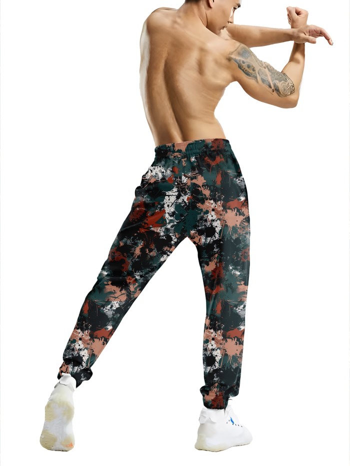 3D Digital Pants Authentic Casual Pants Classic Cargo Pants Men's Waist Men's Fashion Trend Pants Casual Sweatpants for Polyester Jogging Bottoms Paisley Beach Pants Fit Tapered Pocket Slim Pants Summer Loose Pants Twill Regular Pants Outdoor Pants