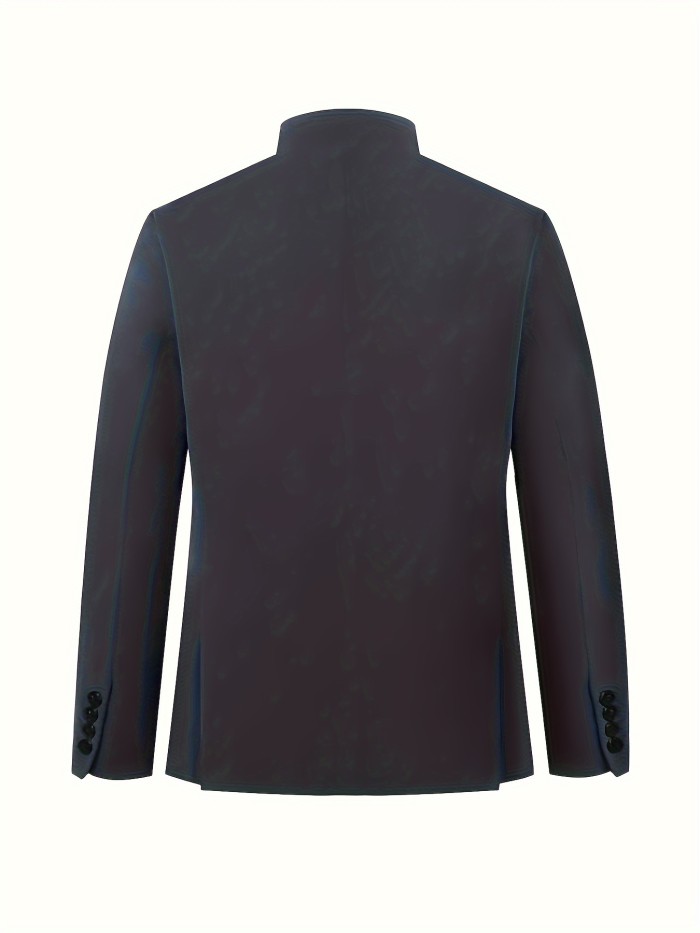 Men's Standing Collar Suit Top