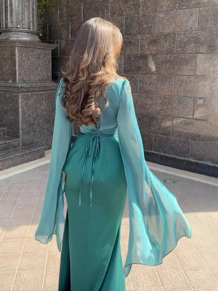Elegant Solid Color Slim Dress