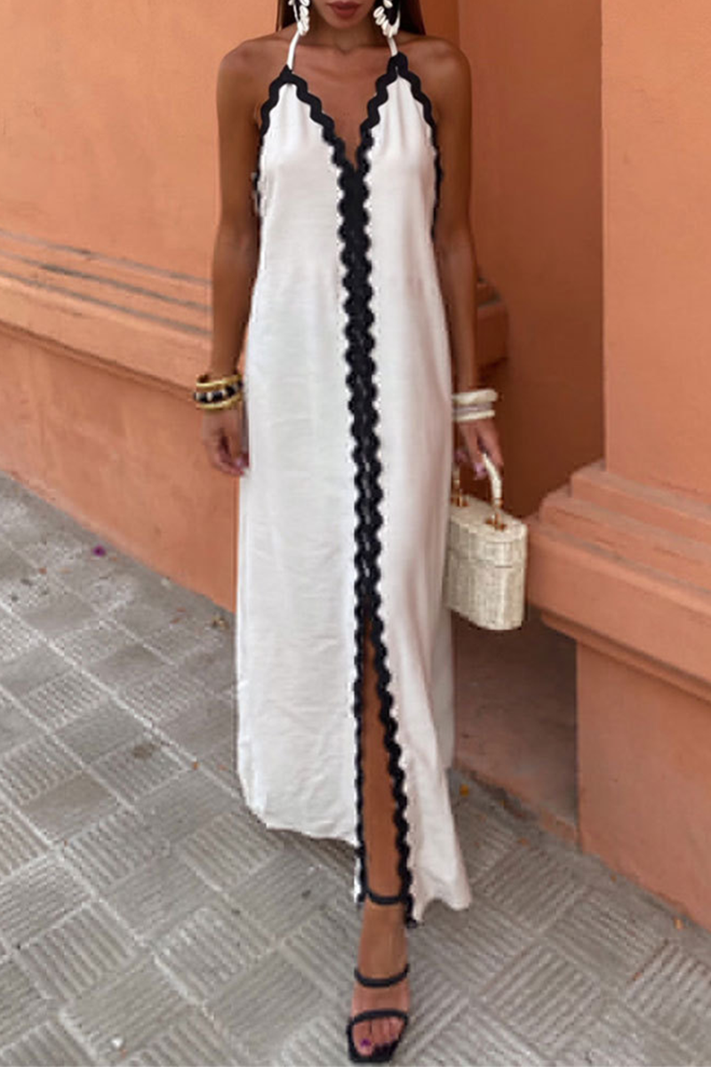 Halter Slip Dress Modify Street Style Skin Color Sexy Dresses main image 0