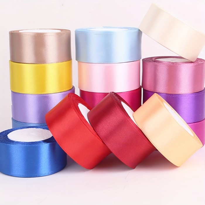 New 25 Yards Long\u002F1.57 Inch Ribbon, Weaving Ribbon. Hook Hat Weaving, Wedding Cake Gift Packaging DIY 1Roll