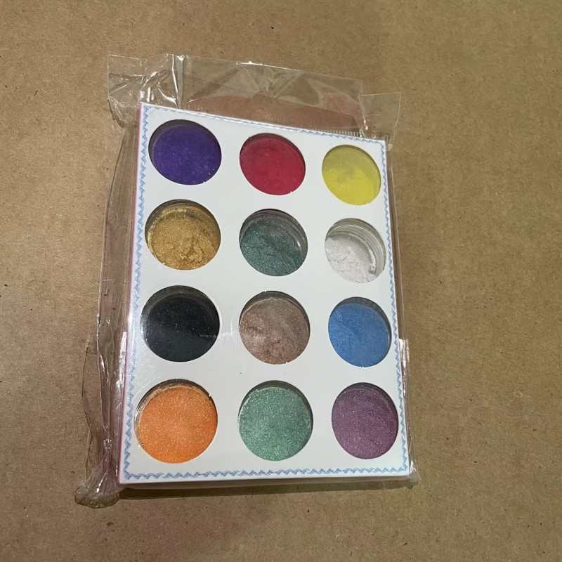 12-Color Pearlescent Mica Mineral Powder Set - Lustrous Pigments for Epoxy Resin Art, Vibrant DIY Jewelry & Craft Making, Natural Finish Accessories Enhancer