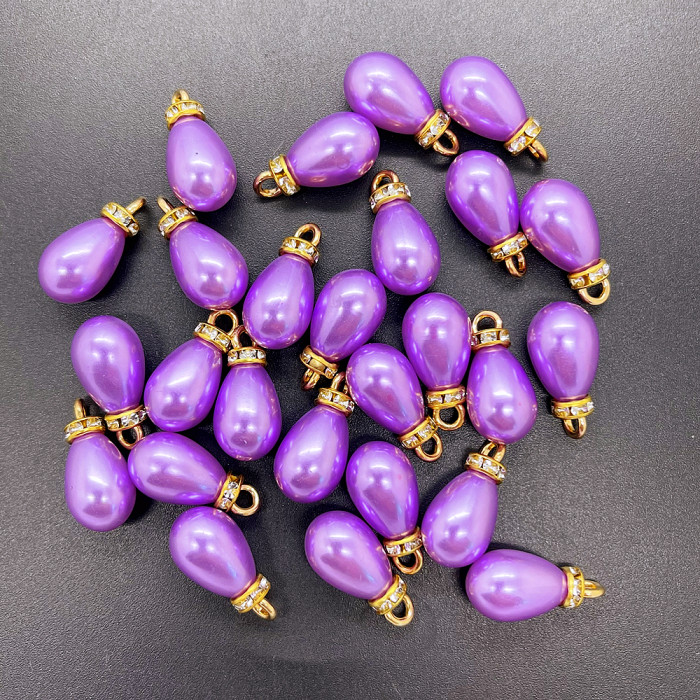 DIY Jewelry Making 10x20mm Colorful Mini Acrylic Teardrop Beads Necklace Charm Earrings Ornaments Craft Making