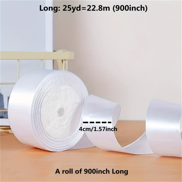 New 25 Yards Long\u002F1.57 Inch Ribbon, Weaving Ribbon. Hook Hat Weaving, Wedding Cake Gift Packaging DIY 1Roll