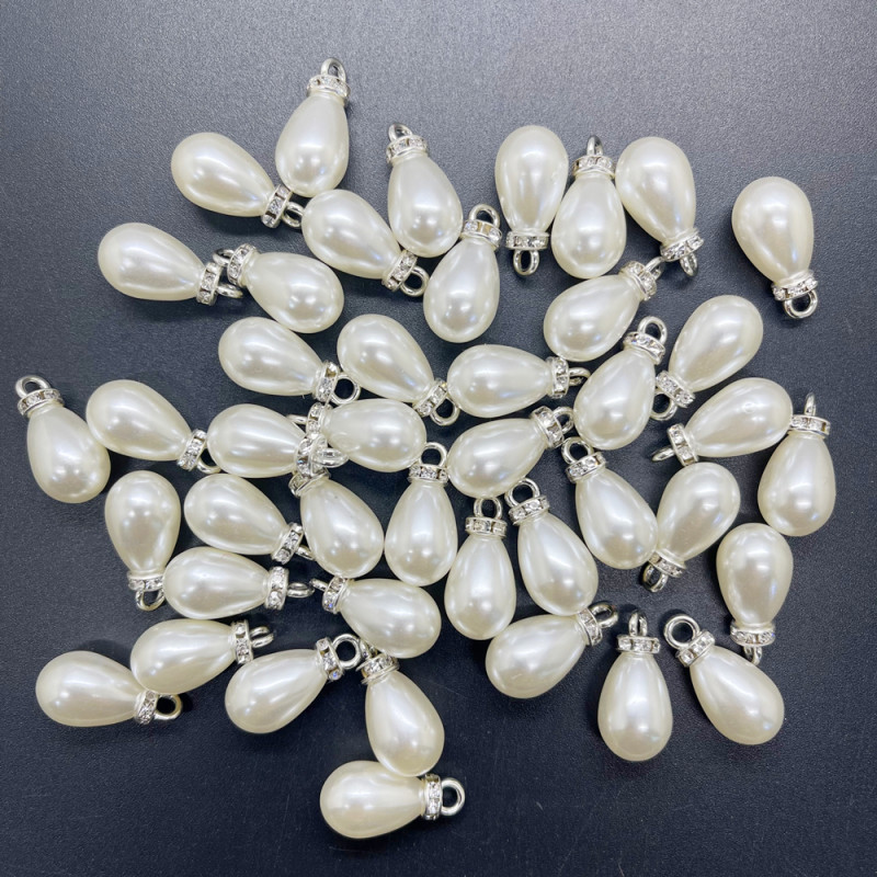 DIY Jewelry Making 10x20mm Colorful Mini Acrylic Teardrop Beads Necklace Charm Earrings Ornaments Craft Making