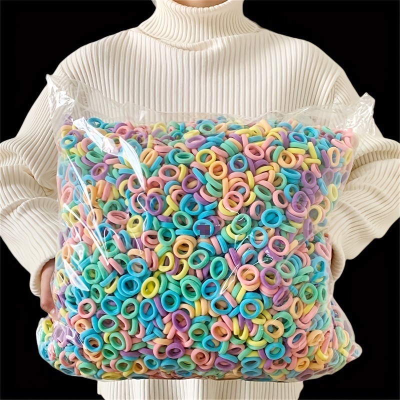 500pcs Girls Colorful Hair Ties Hair Bands Decorative Hair Accessories Set, Ideal choice for Gifts