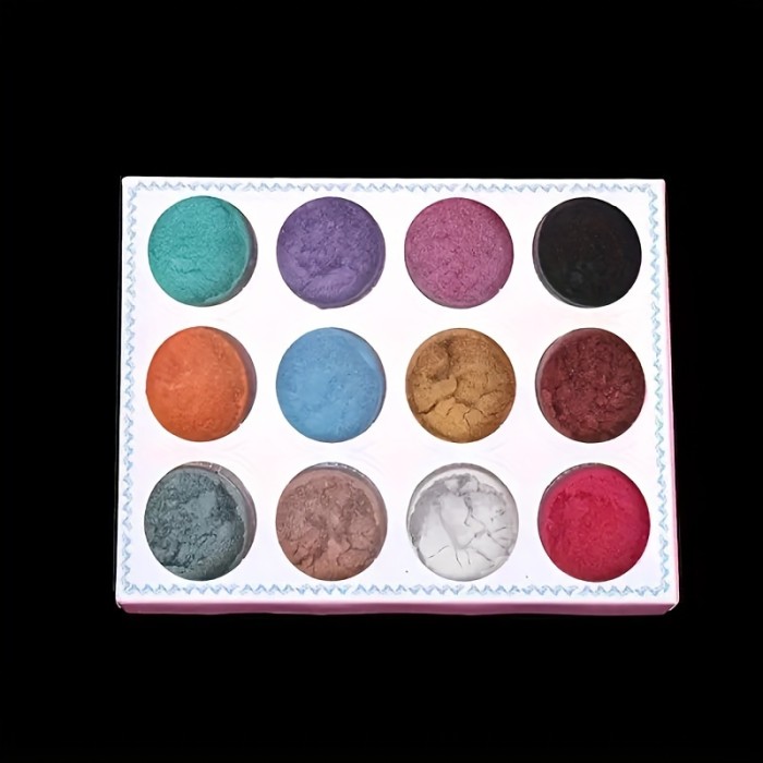 12-Color Pearlescent Mica Mineral Powder Set - Lustrous Pigments for Epoxy Resin Art, Vibrant DIY Jewelry & Craft Making, Natural Finish Accessories Enhancer