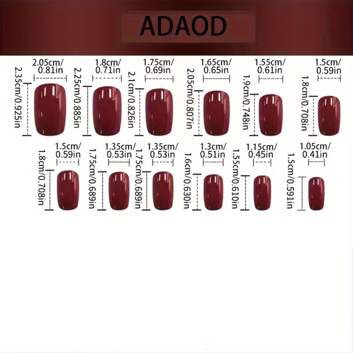 Chic Black Rose Press-On Nails - Medium Square, Glossy Finish With Floral Design For Women & Girls