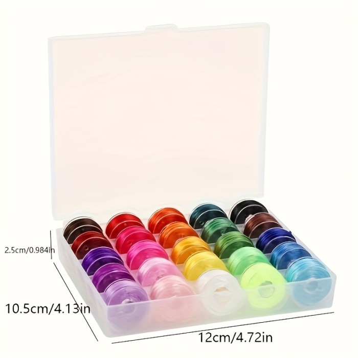 25 Colors Elastic Cord Stretch Thread Beading Wire, 0.8mm String For Bracelets, Necklaces Jewelry Making, Clay Beads Crafting With Transparent Storage Box