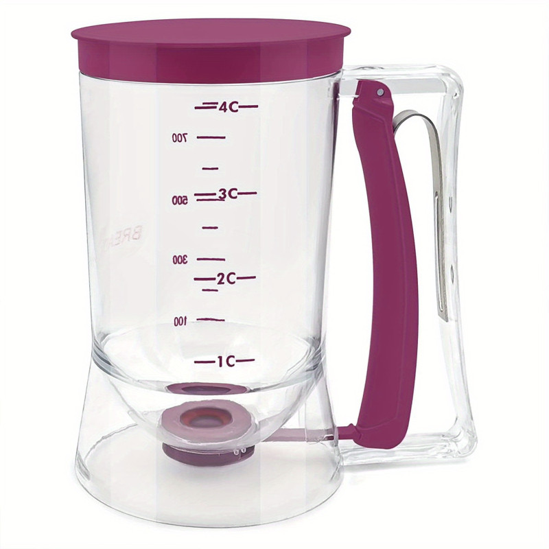 1pc Premium Pancake & Cupcake Batter Dispenser - Effortless, Collapsible Design for Perfectly Portioned Bakes - Versatile Tool for Cupcakes, Waffles, Cookies, Muffins & More - Ideal for Home Baking