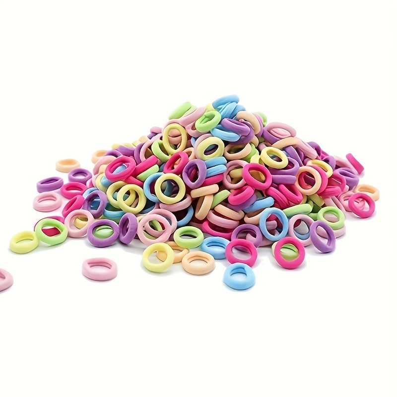 500pcs Girls Colorful Hair Ties Hair Bands Decorative Hair Accessories Set, Ideal choice for Gifts