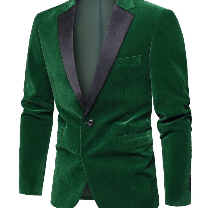 Red Velvet Elegant Suit, Casual Style, Gentleman's Fashion Business Suit