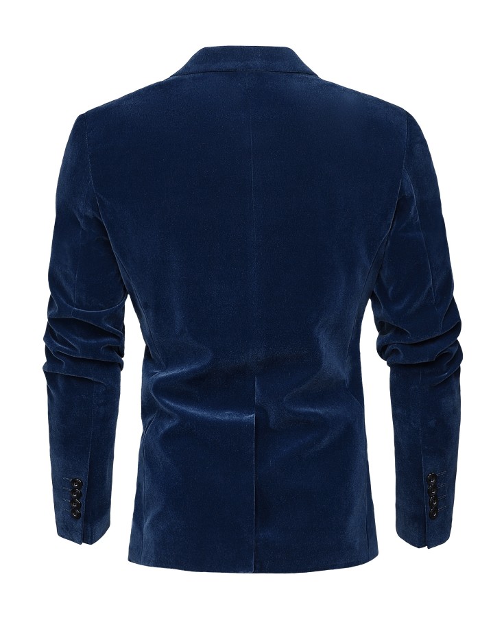 Red Velvet Elegant Suit, Casual Style, Gentleman's Fashion Business Suit