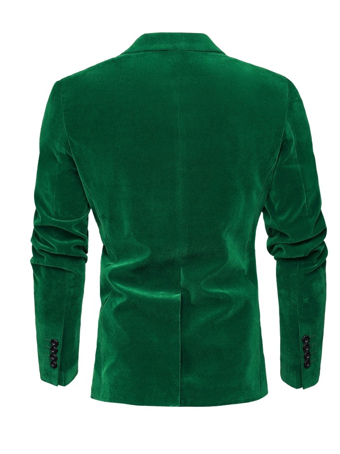 Red Velvet Elegant Suit, Casual Style, Gentleman's Fashion Business Suit