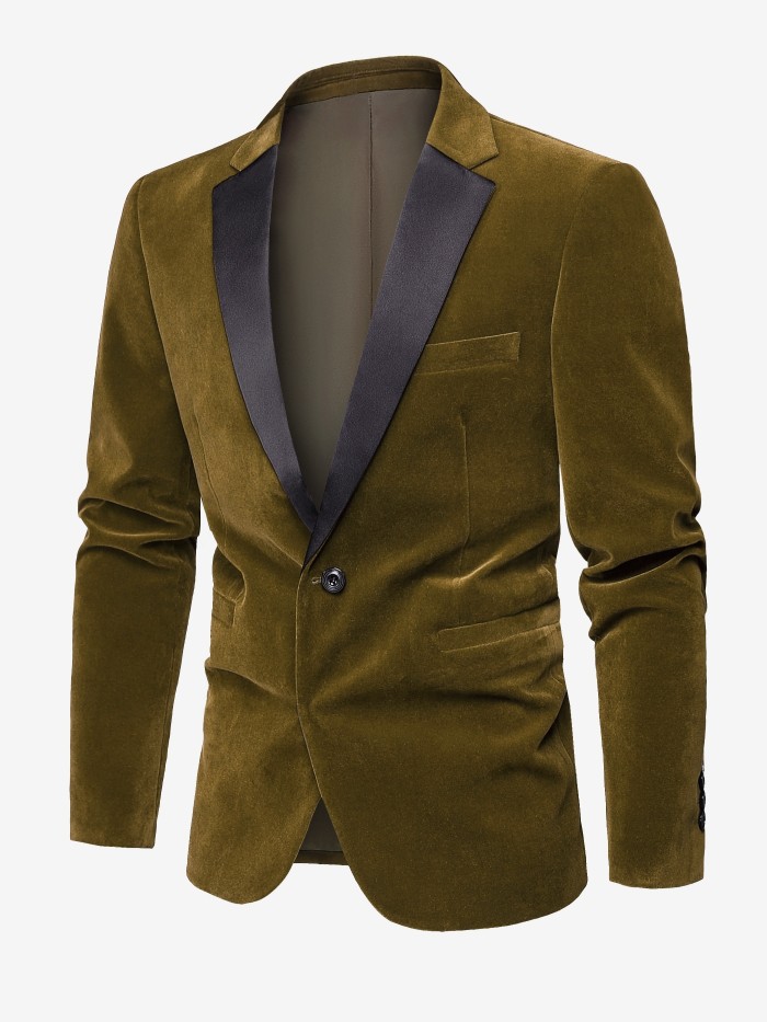 Red Velvet Elegant Suit, Casual Style, Gentleman's Fashion Business Suit