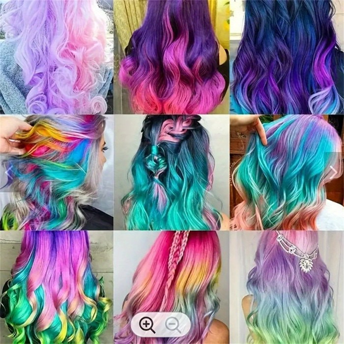 10 Color Hair Chalk Comb, Y2K Hair Chalk Comb, Temporary Washable Hair Color Dye For Birthday Halloween Christmas
