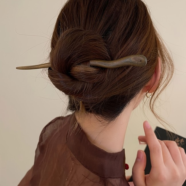 1\u002F4Pcs Classical Chinese Wooden Hairpin Pin