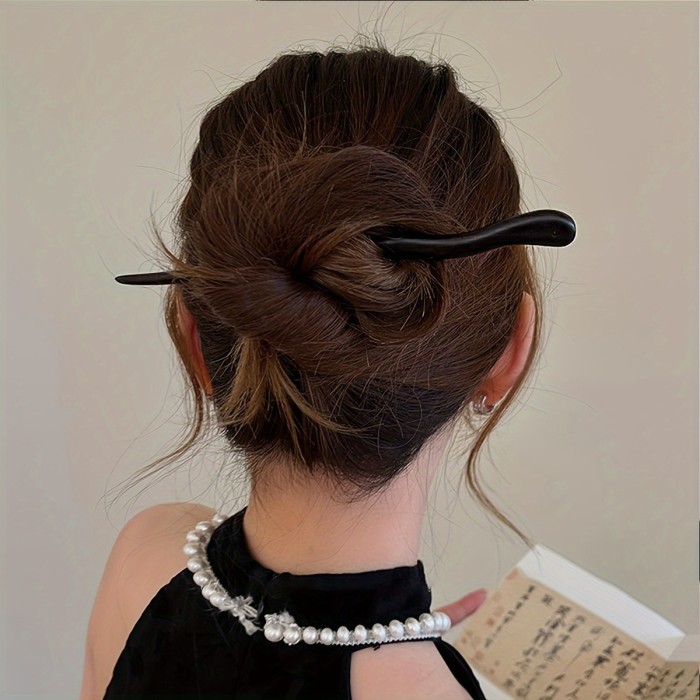 1\u002F4Pcs Classical Chinese Wooden Hairpin Pin