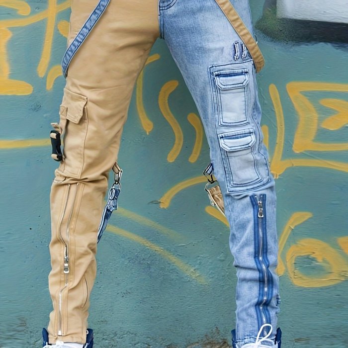 Men's Denim Cargo Pants