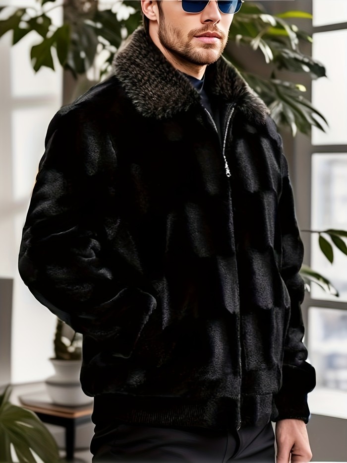 Men's Chic Warm Fleece Jacket For Fall Winter
