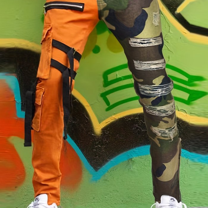 Men's Denim Cargo Pants
