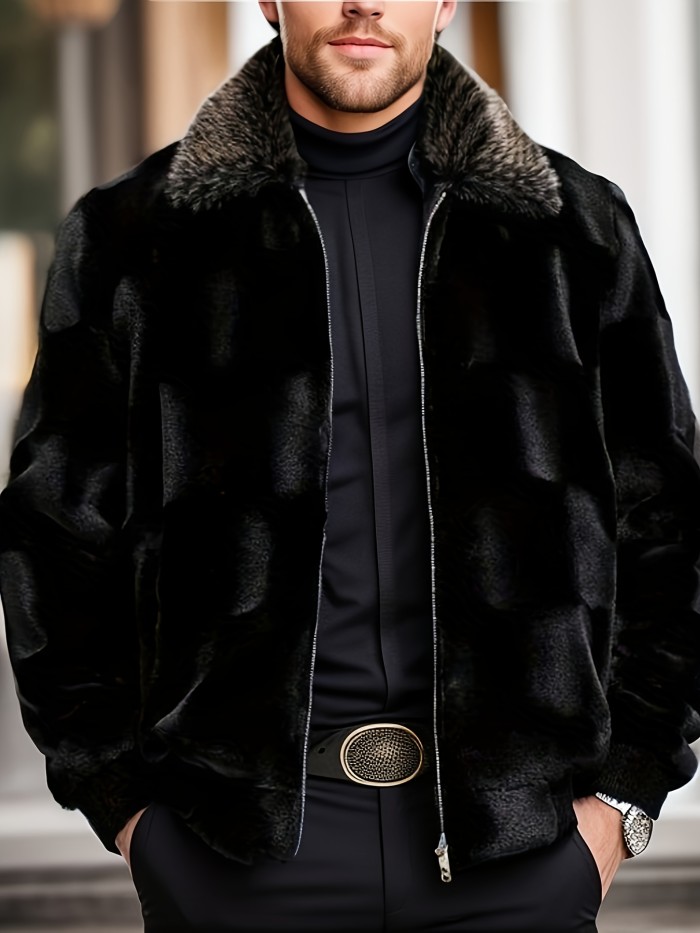 Men's Chic Warm Fleece Jacket For Fall Winter