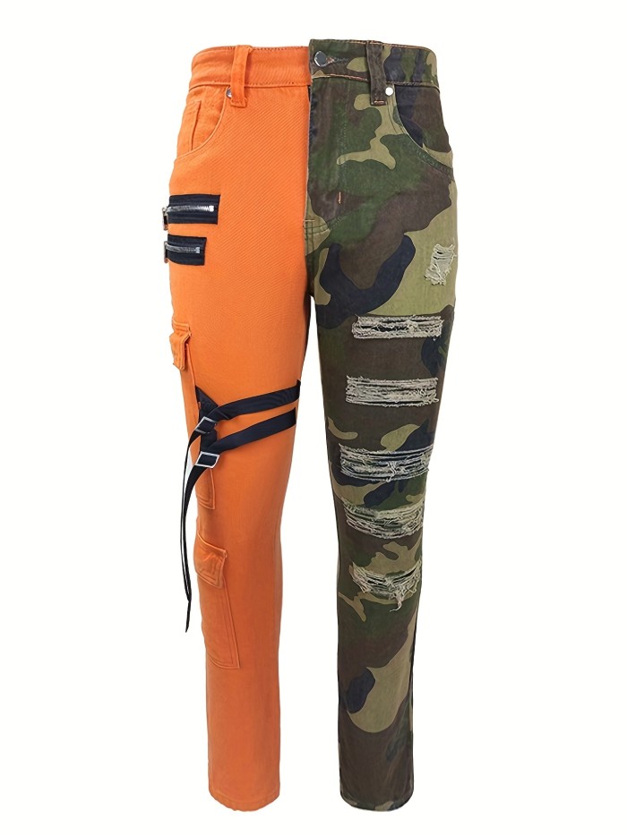 Men's Denim Cargo Pants