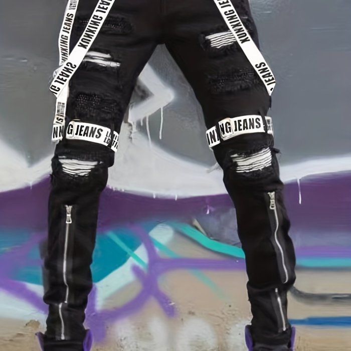Men's Denim Cargo Pants