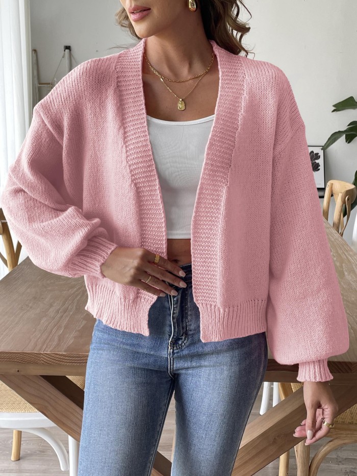 Fashion Trend Lantern Sleeve Simple Casual Coat