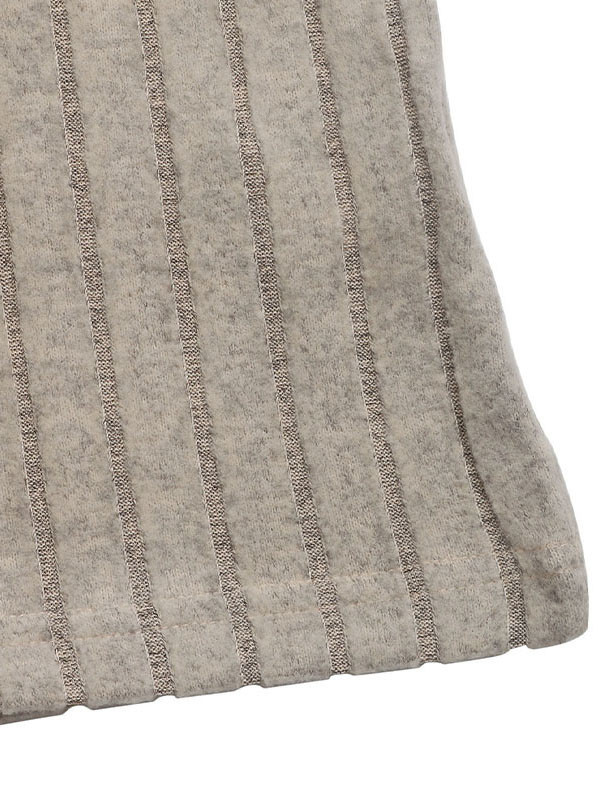 Long Sleeves Loose Buttoned Split-Joint V-Neck Knit Dresses Mini Dresses