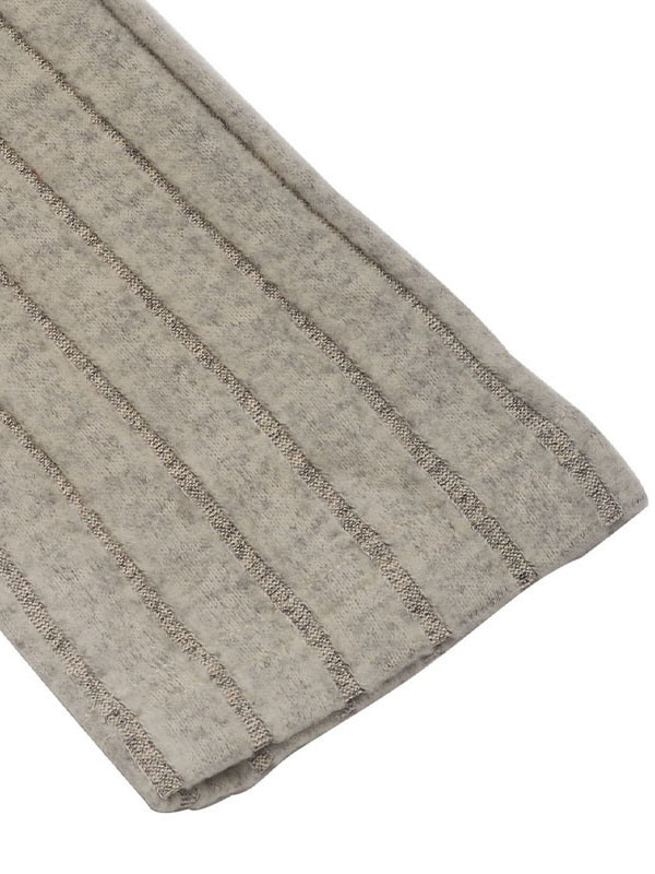 Long Sleeves Loose Buttoned Split-Joint V-Neck Knit Dresses Mini Dresses