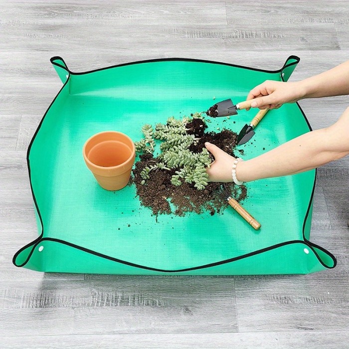 1 Pack, 19.6*19.6in Garden Mats Waterproof Thickened Soil Change Mats Plant Flowers And Meat Tools Change Pot Plant Mats Gardening Tools