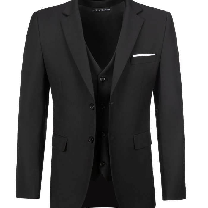 Men's Suit Single Coat, Business Casual Slim-fit Suit Jacket