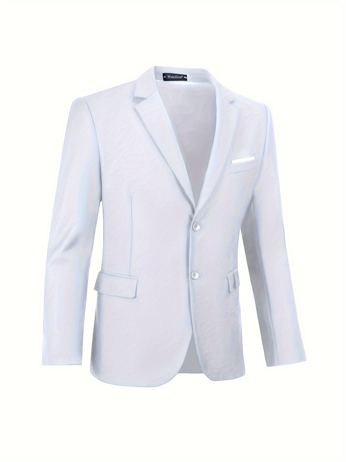 Men's Suit Single Coat, Business Casual Slim-fit Suit Jacket