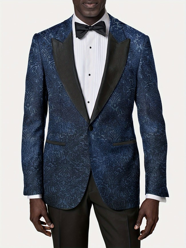 Men's New Jacquard Suit Jacket, A Must-have For Daily Travel