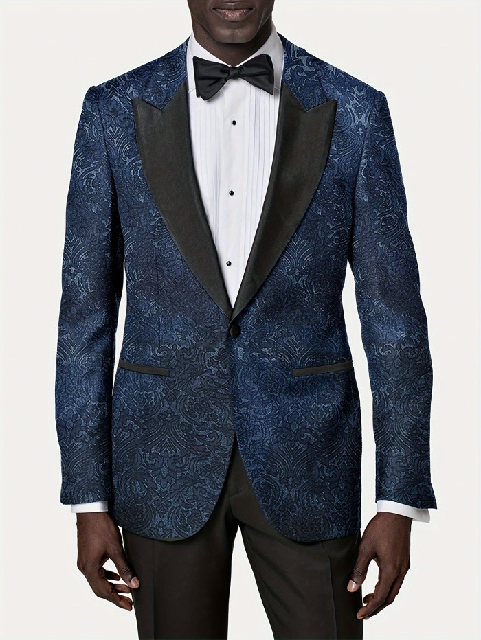 Men's New Jacquard Suit Jacket, A Must-have For Daily Travel